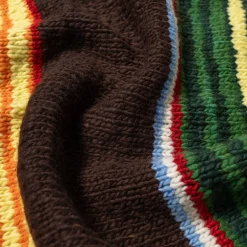 Chamula Serape Pullover Sweater Chocolate