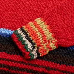 Chamula Serape Pullover Sweater Red