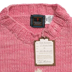 Chamula Star Pullover Lt. Pink x Ivory