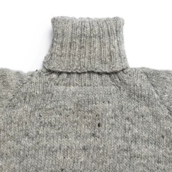 Chamula Turtleneck Pullover Pearl Grey