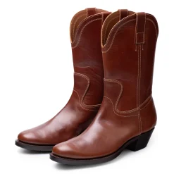 Clinch by Brass Tokyo Clinch Cowboy Boots Horsehide Brown