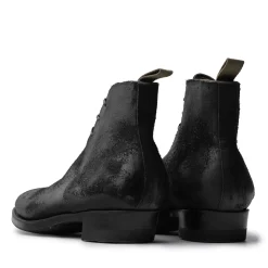 Clinch by Brass Tokyo Clinch George Boots CN-Standard Waxed Uneven Horse Suede Black