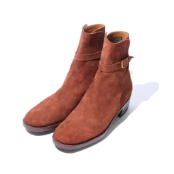 Clinch by Brass Tokyo x Allevol Clinch x Allevol Jodhpur Boots Shinki Horsehide Suede Brown