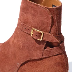 Clinch by Brass Tokyo x Allevol Clinch x Allevol Jodhpur Boots Shinki Horsehide Suede Brown