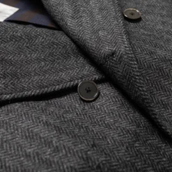 Coherence FouFou II Chevron Tweed Jersey Grey