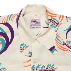 Duke Kahanamoku Special Edition 'Hawaiian Paddle' Hawaiian Shirt Ivory