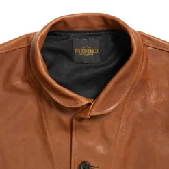 Fine Creek Leather s 'Joseph' Horsehide Leather Jacket Brown