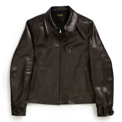 Fine Creek Leather s 'Top Field' Horsehide Leather Jacket Black