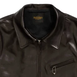 Fine Creek Leather s 'Top Field' Horsehide Leather Jacket Black