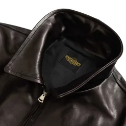 Fine Creek Leather s 'Top Field' Horsehide Leather Jacket Black