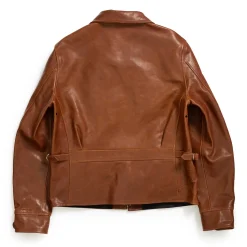 Fine Creek Leather s 'Top Field' Horsehide Leather Jacket Brown