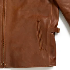 Fine Creek Leather s 'Top Field' Horsehide Leather Jacket Brown