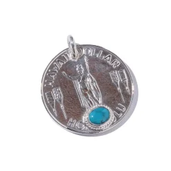 First Arrow's Hawaii Dollar Metal w/Turquoise (P-353)