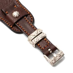 First Arrow's K18 Watch Belt Brown Leather