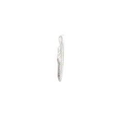 First Arrow's Kazekiri Silver Feather Pendant M P-557