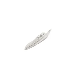First Arrow's Kazekiri Silver Feather Pendant P-428