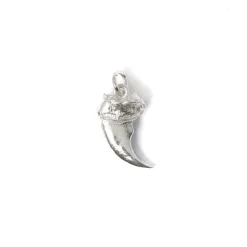 First Arrow's Silver Bear Claw Pendant M P-034