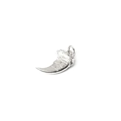 First Arrow's Silver Bear Claw Pendant M P-034