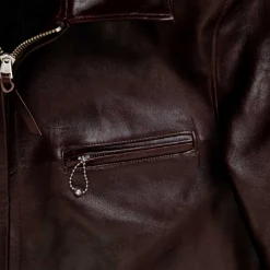 Fountain Head Leathers Alpha Horsehide Leather Jacket Brown