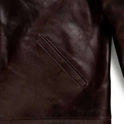 Fountain Head Leathers Alpha Horsehide Leather Jacket Brown