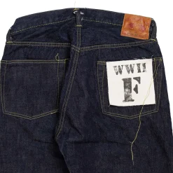 Full Count S0105 WWII Model Brown Cotton Denim Jeans Indigo