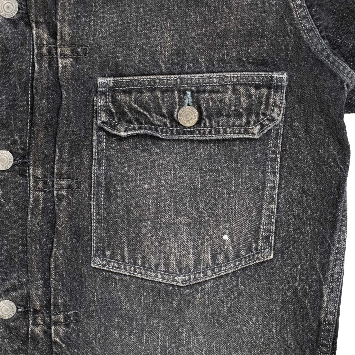 Full Count Type 1 Denim Jacket Dartford Black