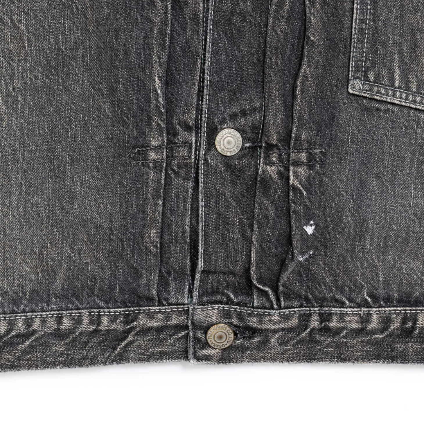 Full Count Type 1 Denim Jacket Dartford Black