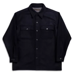 Full Count Wool CPO Shirt Navy