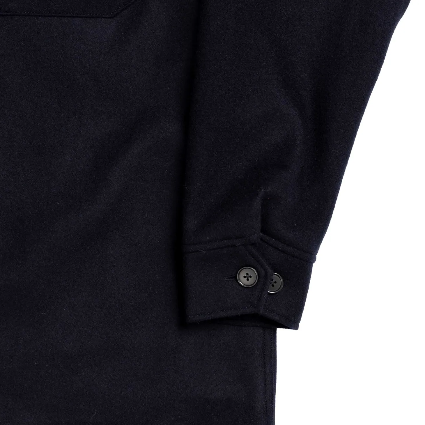 Full Count Wool CPO Shirt Navy