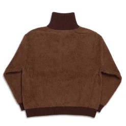Haversack 5G Pile Zip Sweater Brown