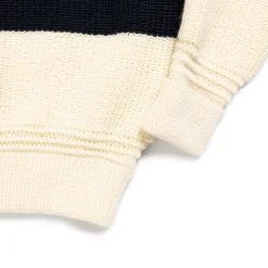 Heimat Signal Stripes Sweater Seashell/Ink/Trail Blue