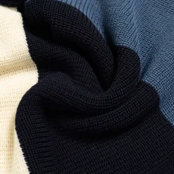 Heimat Signal Stripes Sweater Seashell/Ink/Trail Blue