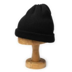 H.W. Dog 3 Roll Knit Cap Black