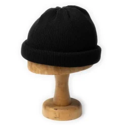 H.W. Dog 3 Roll Knit Cap Black