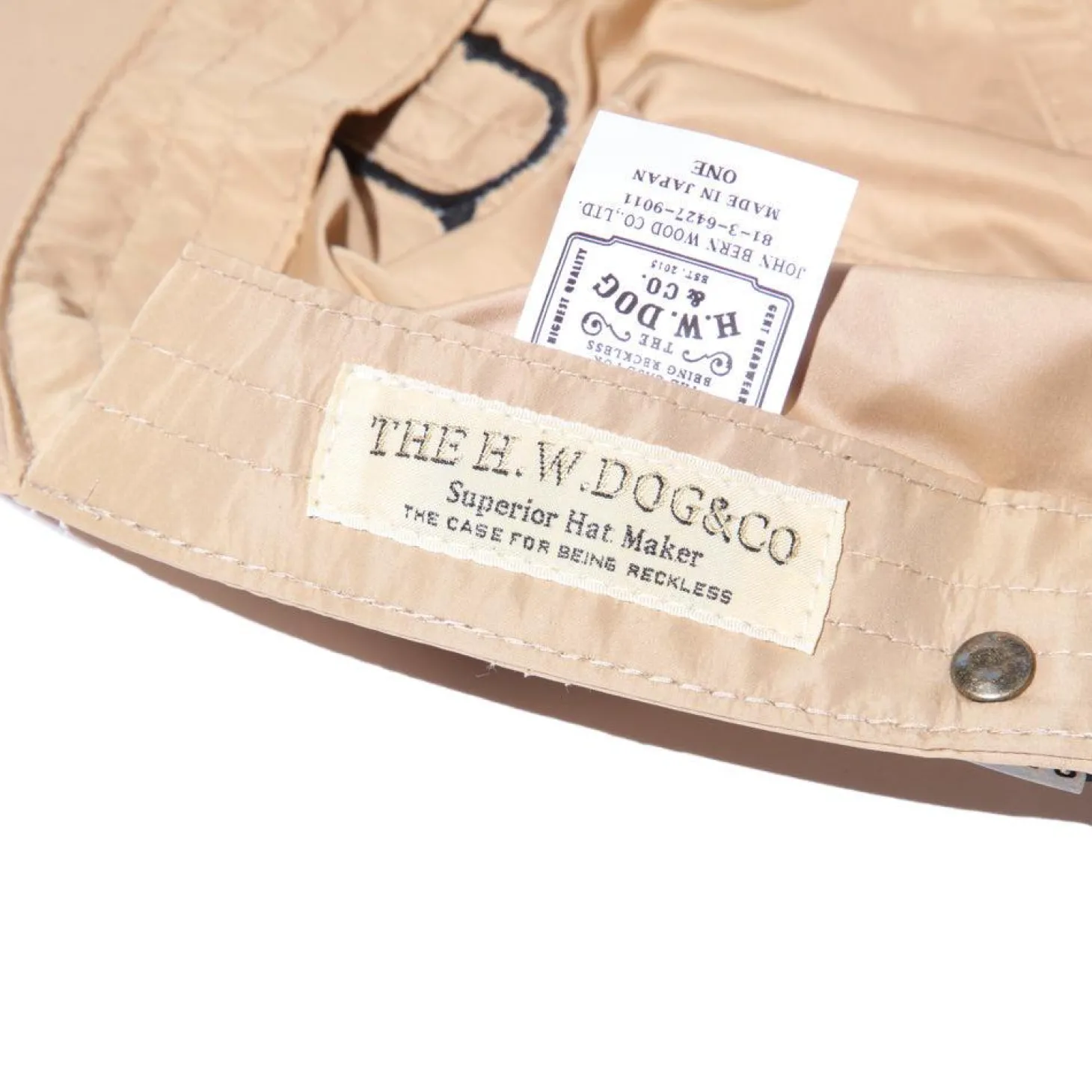 H.W. Dog D-00012 Union Cap Beige