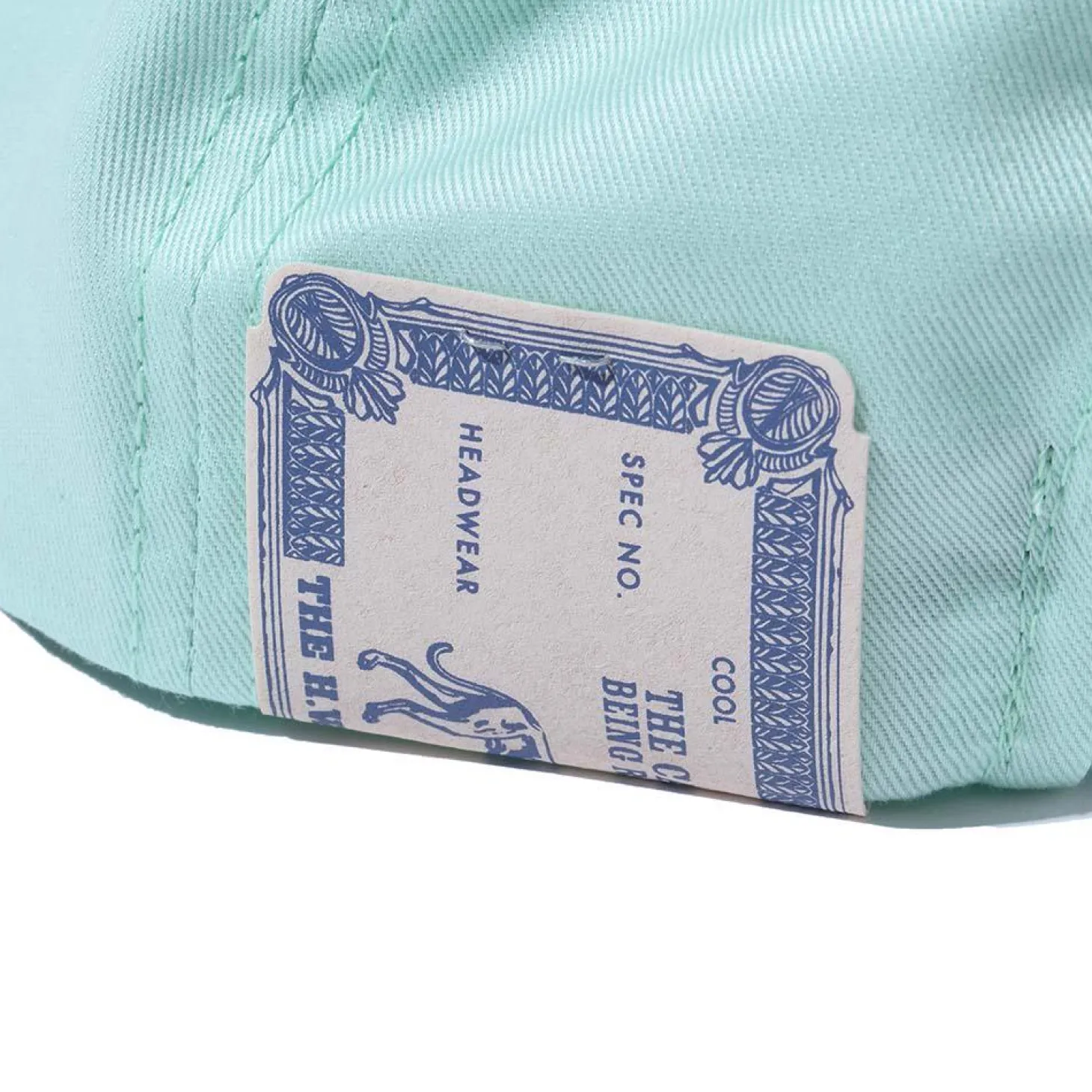 H.W. Dog Plain 6 Panel Cap L. Green