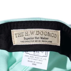 H.W. Dog Plain 6 Panel Cap L. Green