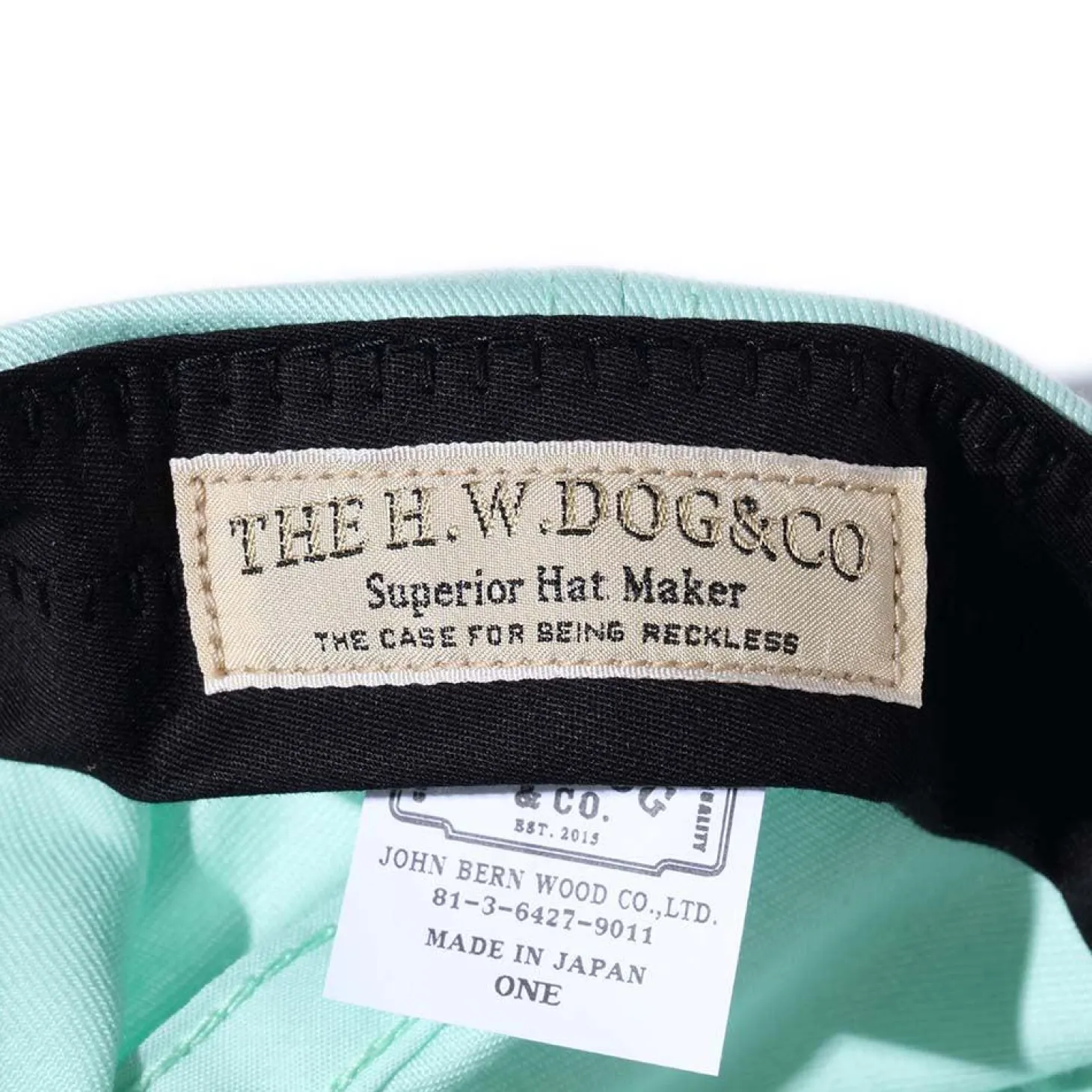 H.W. Dog Plain 6 Panel Cap L. Green