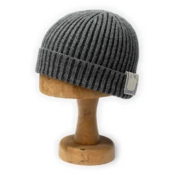 H.W. Dog Rib Smart Knit Cap Grey