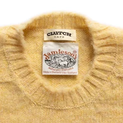 Jamieson's Of Shetland Jamieson's For Clutch Cafe Brushed Shetland Sweater Buttermilk