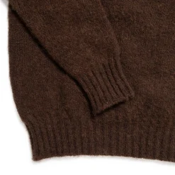 Jamieson's Of Shetland Jamieson's For Clutch Cafe Brushed Shetland Sweater Leather