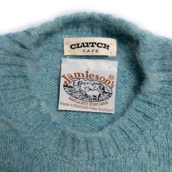 Jamieson's Of Shetland Jamieson's For Clutch Cafe Brushed Shetland Sweater Surf