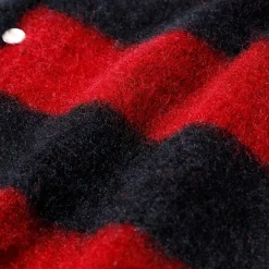 Jelado 'Cobain' Mohair Cardigan Red x Black