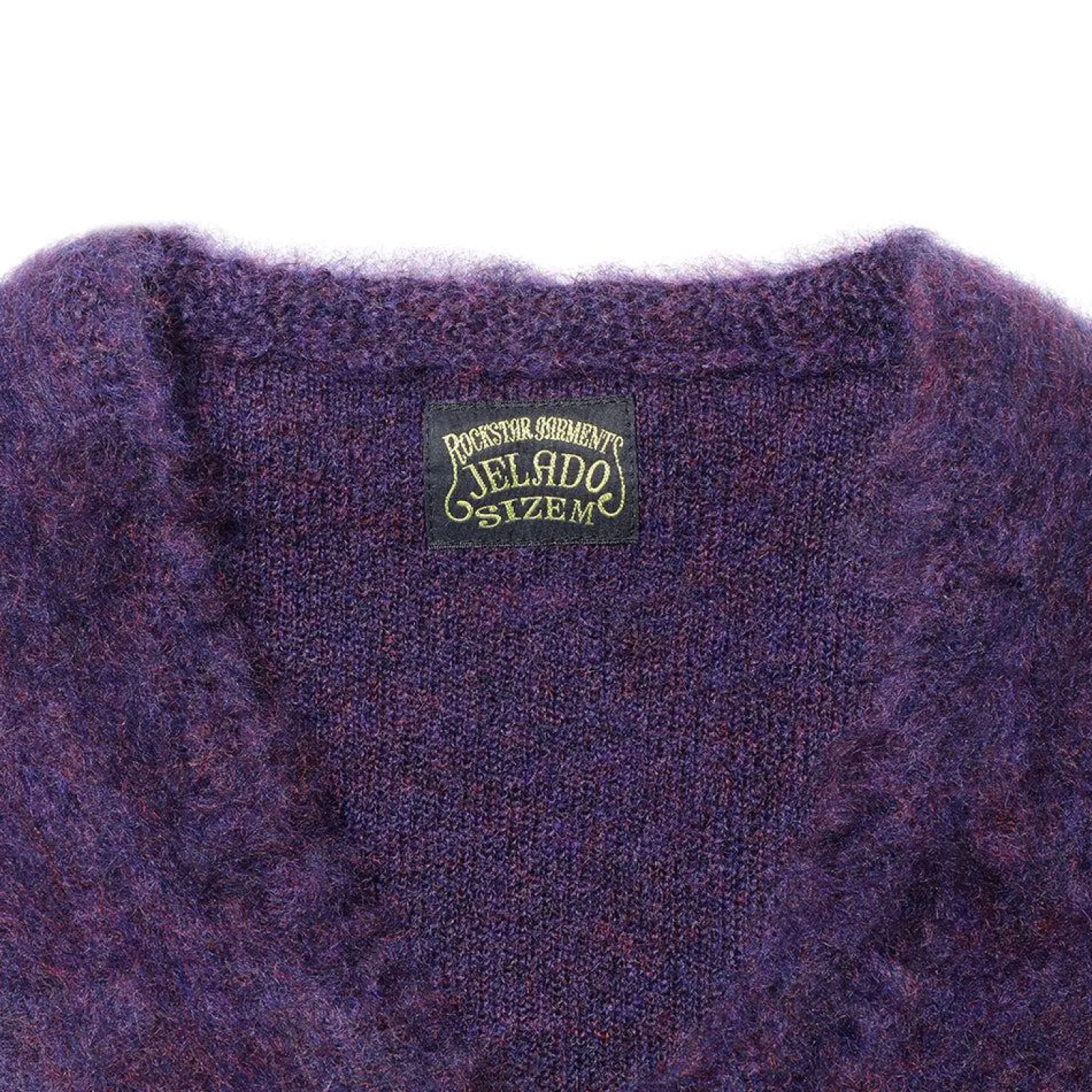 Jelado 'Cobain' Mohair Cardigan Purple