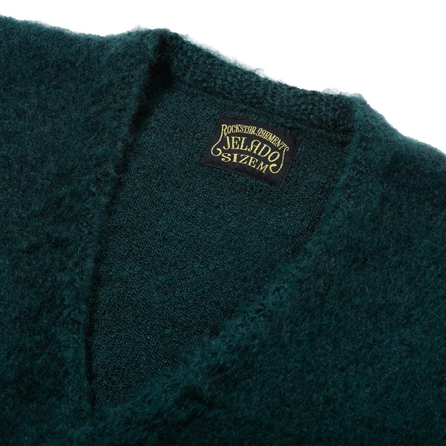 Jelado 'Cobain' Mohair Cardigan Grass Green