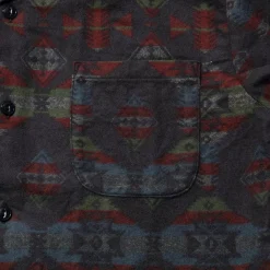 Jelado Westcoast Shirt Printed Native Pattern Black
