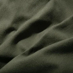 Kuon Brushed Drill Single Pleated Trousers Olive