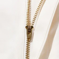 Kuon Cotton Twill Pleated Shorts Ivory