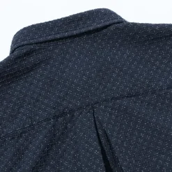Kuon Cross Sashiko Shirt Navy