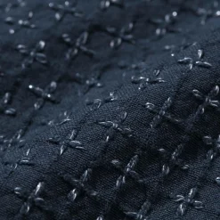 Kuon Cross Sashiko Shirt Navy